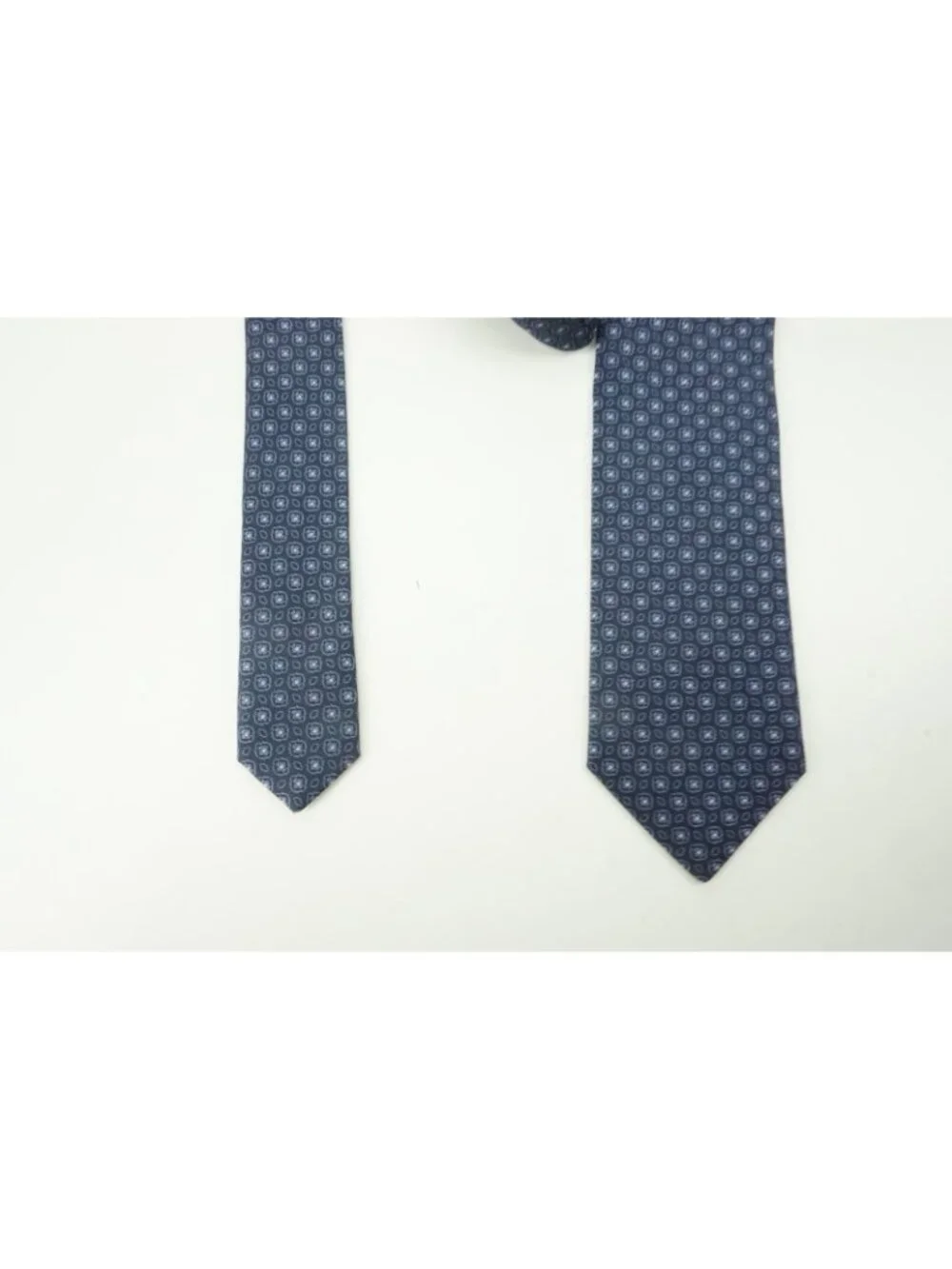 Canali Indigo Baby Blue Ditsy Micro Floral Tie Brand New With Tags